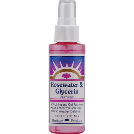 Heritage Rosewater & Glycerin, 4 Fl Oz (Best Rosewater For Skin)
