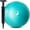 Lake Blue, variant on Pilates Ball with Pump, 9 Inch Small Exercise Ball, Anti Burst Mini Yoga Ball for Stability, Workout, Barre, Core Strength, Physical Therapy, Balance, Stretching