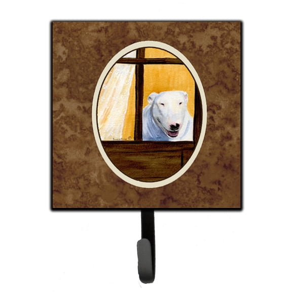 Carolines Treasures SS8542SH4 Bull Terrier Leash Holder or Key Hook, Small, Multicolor