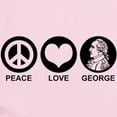 thumbnail image 2 of CafePress - Peace Love George Infant Bodysuit - Baby Light Bodysuit, Size Newborn - 24 Months, 2 of 4
