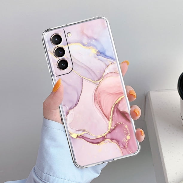 Fundas de silicona para Samsung Galaxy S21 Ultra S20 FE S10 Plus S9 S8 Note 20 10 funda suave Tpu acuarela mármol cubierta del teléfono Tan Jianjun unisex