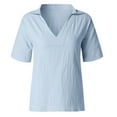 thumbnail image 3 of Aloohaidyvio Tops for Women ,Womens Casual Loose Tops Ladies Cotton Shirts Blouse, 3 of 6