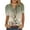 Multicolor, variant on Women's Gradient Floral Print Short Sleeve Blouse - Casual Loose Top, Artistic for Gallery Visits & Daily