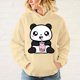 thumbnail image 5 of Nueva moda unisex kawaii lindo panda boba tea impreso sudaderas con capucha hombres mujeres casual manga larga sudaderas con capucha adolescentes tops al aire libre, 5 of 5