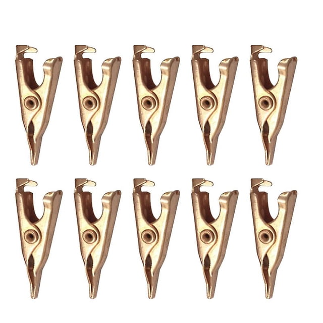 10 pinzas de cocodrilo.