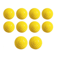 thumbnail image 1 of 10 Pack Baseballs Training Ball ,9 Inch Pitching Machine Baseballs for Hand-Eye Coordination, Hitting and Practice,10 x Baseballs,Yellow, 1 of 6