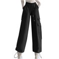 thumbnail image 3 of Kmdttou Cargo Pants Mid-waist Pocket Overalls Casual Pants In Spring And Summer, 3 of 6