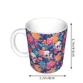 thumbnail image 2 of Yiaed colorful Skull flower daisy Print Ceramics Coffee,Large Handle Design,Extra Large Tea and Coffee Cup for Office and Home Mugs, 2 of 6