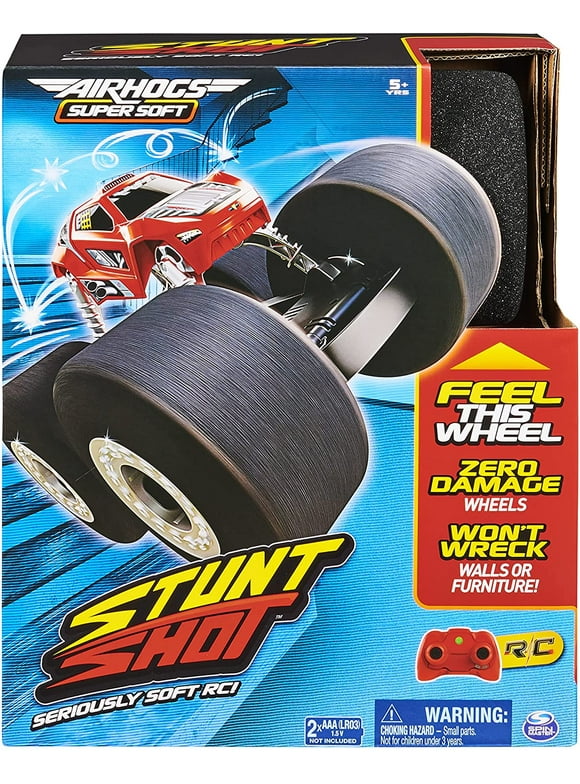 Air Hogs Super Soft, Stunt Shot Indoor Remote Control Car with Soft Wheels, Toys for Boys, Aged 5 and up