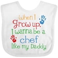 thumbnail image 3 of Inktastic Chef Like Daddy Boys or Girls Baby Bib, 3 of 4