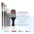thumbnail image 2 of New York Central Oasis Synthetic Premium Brushes - Elite Professional Watercolor Brushes for Artists, Painting, Students, Studios, & More! - [Essential Set of 8], 2 of 7