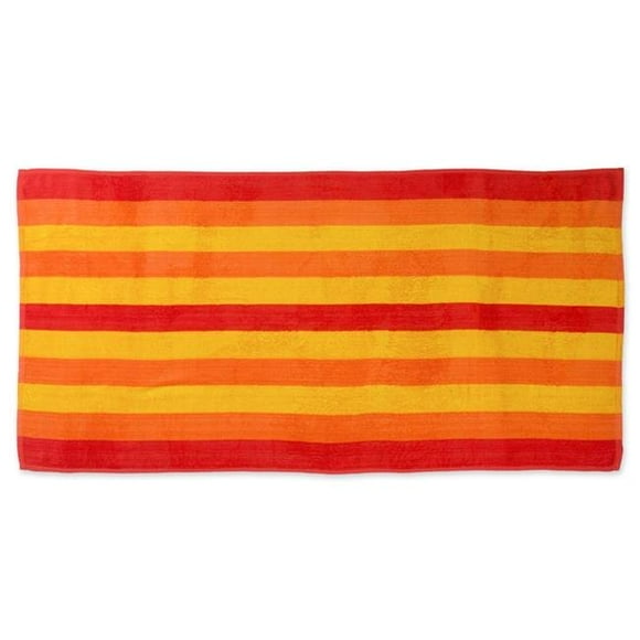 Design Imports 70208A Cabana Orange Stripe Beach Towel