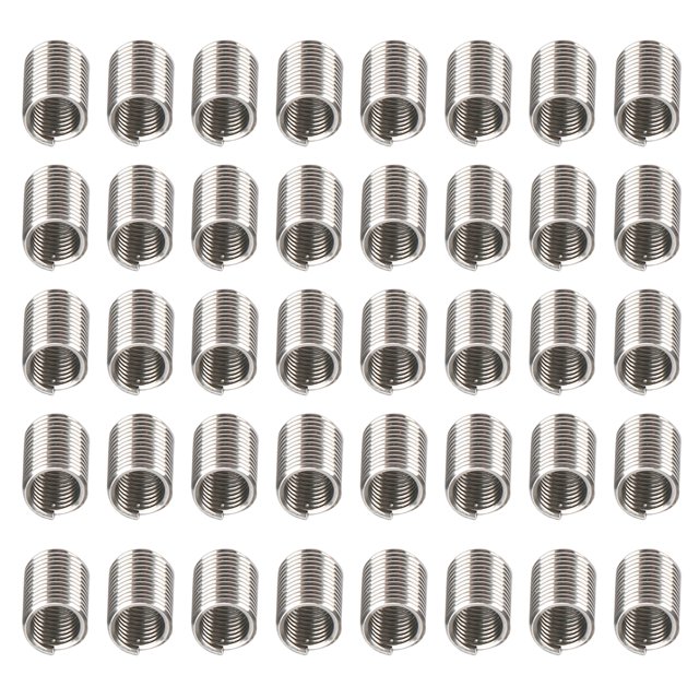 100 piezas de insertos de rosca macho y hembra, herramienta de reparación de tuercas reductoras, sujetadores de acero inoxidable M2.5x0.453D