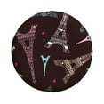 thumbnail image 2 of Gaeub Eiffel Tower 14-17in Tire Cover, Spare Tire Cover, for Camper Caravan, Trailer, Car, Truck, SUV, Jeep - 15 inch, 2 of 9
