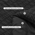 thumbnail image 5 of Vccoem 7 Piece Full Comforter Set, Bed in a Bag with Sheets, Pillowcases & Shams, All Season Soft Bedding, Cozy and Lightweight, Machine Washable, Black, 5 of 9