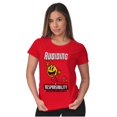 thumbnail image 3 of PACMAN Avoid Responsibility Lazy Women's T Shirt Ladies Tee Brisco Brands S, 3 of 5