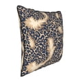 thumbnail image 3 of Velvet Rimmed Pillowcase Is Not Easy To Open Line Deformation Invisible Zipper Opening And Closing Only Pillowcase Does Not Contain Pillow Core Leopard Skin Print Style Lightskyblue_1 20"X20", 3 of 8