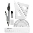 TUIBELYN Geometry Drawing Tool Set with Compasses, Protractor, Ruler
