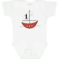 thumbnail image 3 of Inktastic First Birthday-1 Year Old Red Boat Boys or Girls Baby Bodysuit, 3 of 5