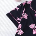 thumbnail image 6 of KinKnit New Valentines Pajamas for Women Cute Bow Heart Printed Pajamas 2 Piece Pajama Set Plus Soft Short Sleeve Button Down Sleepwear Pjs, 6 of 11