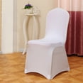 thumbnail image 3 of Banquet Chair Cover with Arched Or Flat Front Design, Spandex Lycra Material for Wedding, Anniversary, And Event Decor, Durable & Washable, Fits Various Chair , 1Pc One-Piece Elastic Chair Cover, 3 of 3