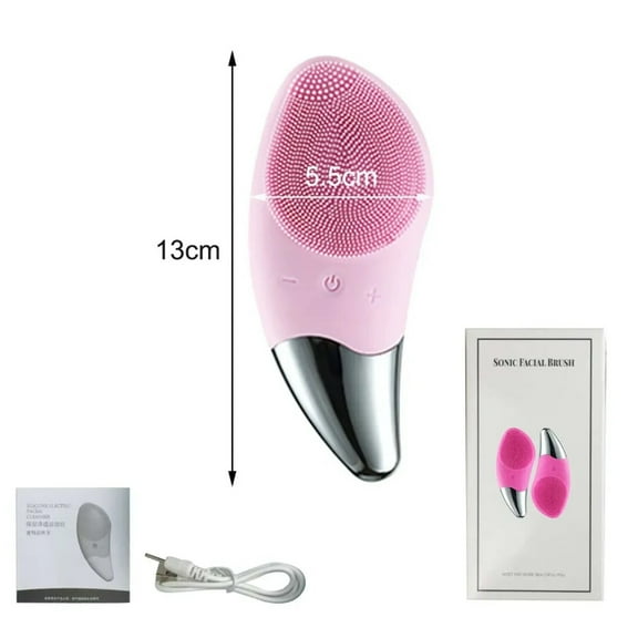 2 in 1 Electric Cleansing Brush Facial Massage Brush