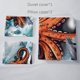 thumbnail image 5 of Juego de Funda Nórdica Tamaño King, Surf Pulpo Delfín Ropa de Cama para Niños Niños, 5 of 8