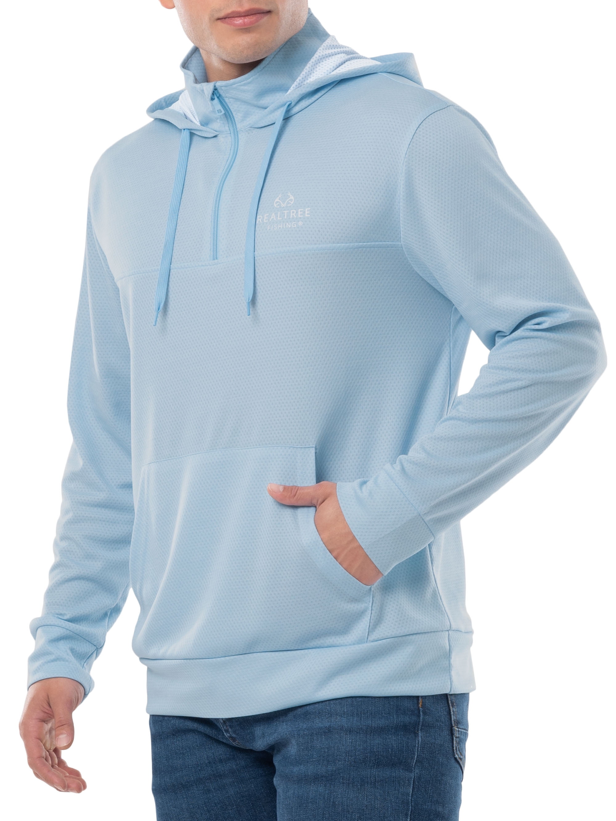 Realtree Men's 1/4 Zip Fishing Hoodie