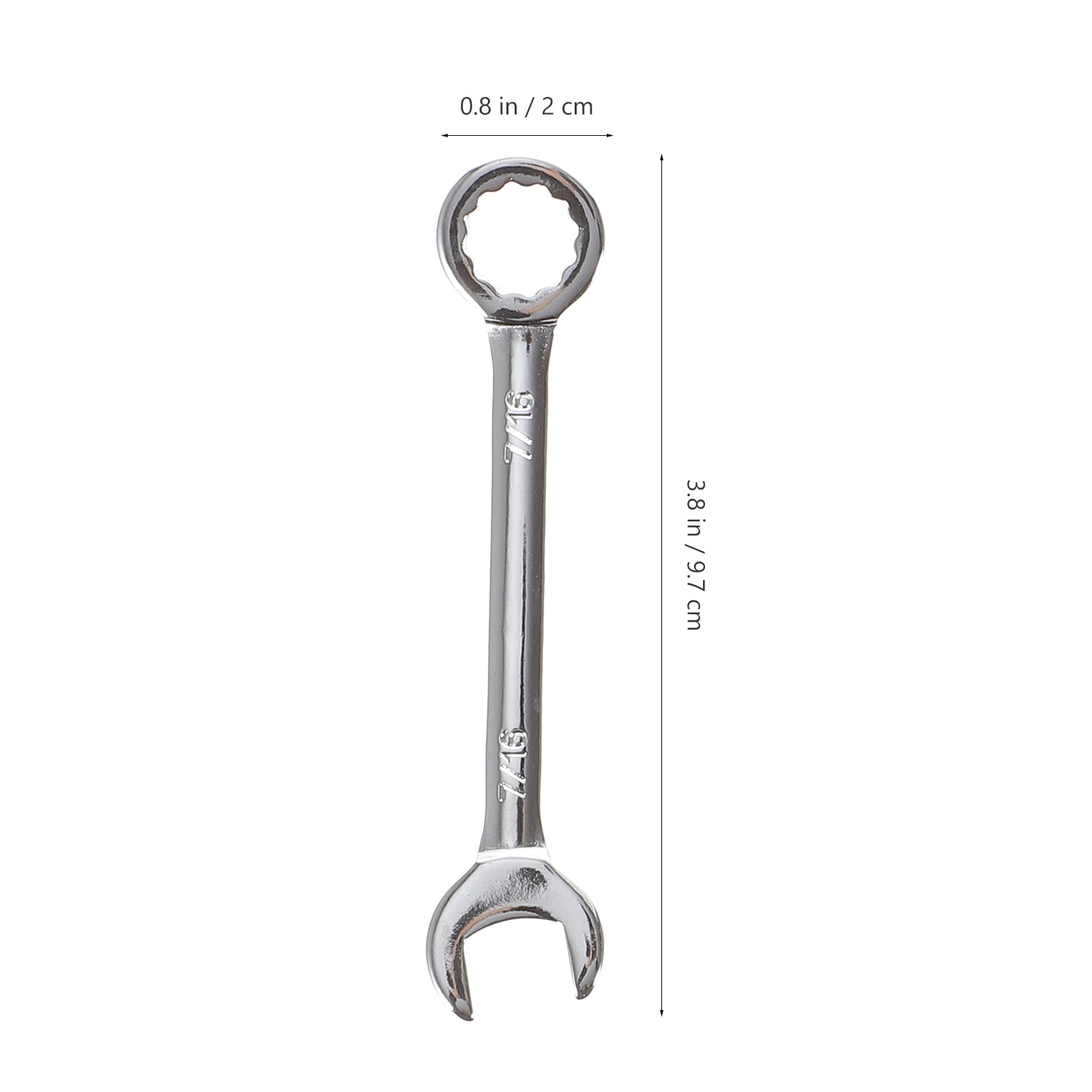 SKISUNO Small Wrench Set Silver Steel Portable Maintenance Wrenches for Home Use