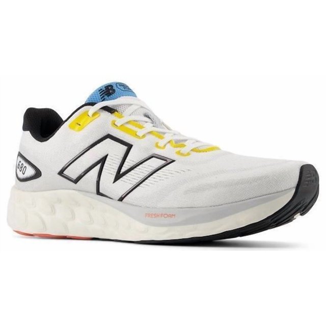 Size 10 - New Balance Fresh Foam 680v8 White Ginger Lemon