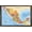Bronze Framed Version, variant on Map - Mexico Wall Poster, 14.725" x 22.375", Framed
