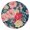 Pioneer Flower Floral-3, variant on Pioneer Flower Floral Print Pattern Round Fitted Tablecloth with Elastic Edge,Dining Table Cover Waterproof,Outdoor Round Tablecloth for Camping,Dining,Indoor and Outdoor