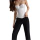 thumbnail image 1 of VISgogo - Camiseta sin mangas para mujer, color sólido, sin mangas, sin espalda, de corte bajo, ajustada, sin tirantes VISgogo  moda, 1 of 9