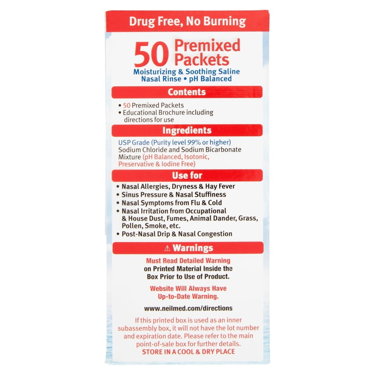 NeilMed Sinus Rinse Packets, 4-Pack (200 Total Packets) photo 5