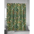 thumbnail image 5 of Fsddascl Botanical Birds Shower Curtain Set - 66" x 72" Washable Bathtub Curtain with 12 Hooks, Art Abstract Leaves Green Waterproof Fabric Stall Shower Curtains for Bathroom/Bathtub Décor, 5 of 6