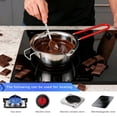 thumbnail image 4 of Ensemble de 2 Bouilloires Doubles – Pot à Chocolat en Acier Inoxydable avec Poignées en Silicone et en Acier – Becs Verseurs Doubles, Conception Résistante à la Chaleur – Idéal pour Faire Fondre le Beurre, le Fromage, la Cire, les Bonbons, le Savon, 4 of 7