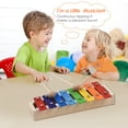 thumbnail image 3 of Glockenspiel Xilófono Glockenspiel de tamaño compacto de 8 teclas con mazos de madera. instrumento Musical de percusión. juguete para regalo para niños Romacci  Glockenspiel, 3 of 6