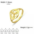 thumbnail image 6 of RSAMD Merkaba Star Ring Sacred Geometry Wedding Band Mystical Symbol Protection-9-A Gold Color, 6 of 9