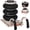 Black, variant on VEVOR Air Jack, 6 Ton/13000 lbs, 2-5 S Pneumatic Lifting Jack with Heightened Column & Adjustable Handle, Easy-to-Lift & Space-Saving Jack with Thick Rubber Pad