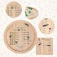 thumbnail image 4 of Wooden Dice Tray Set for Classic Farkle Game Accessories with 12 Inch Board & 6 Pearl Dice, 4 of 5