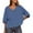 New1/Blue, variant on Otvok Womens Plus T-Shirt Summer Casual Loose Short Sleeve Solid Color Loose Pocket Tops
