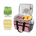 thumbnail image 2 of FORMRS Insulated Cooler Bag 24 Cans Capacity Soft Leakproof Lunch Box with Side Pockets, Pink Gingerbread House, 2 of 7