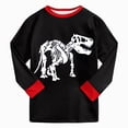 thumbnail image 5 of masbird Little Boys Girls Pajamas Sets Children's Clothing Autumn and Winter Homewear Underwear Set Cotton Baby Long Sleeve Baby Pajamas(Black,2-3 Y), 5 of 9