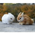 thumbnail image 4 of huntermoon Mini Rabbits Plush Realistic Animals Easter Bunny Model Toy Birthday Gift, 4 of 11