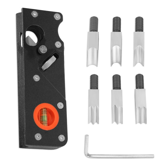 Chamfer Plane Adjustable Woodworking Hand Planer with 6 Cutter Head Efficient Wood Chamfer Plane for Professional Woodworker Beginner Craftsmen