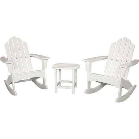 Hanover Outdoor All-Weather 3-Piece Rocking Adirondack Patio Set