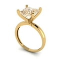 thumbnail image 2 of Solitaire Engagement Ring for Women - 3ct Natural Morganite in 14K Yellow Gold Promise Ring, 2 of 5