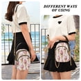 thumbnail image 6 of FORMRS Crossbody Bag for Women Quilted Travel Shoulder Cell Phone Purse with Chain Strap Handbag, Pink Ice Cream Pattern, 6 of 7