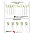 thumbnail image 3 of Safeglitz Artificial Wisteria Vine Hanging Flowers, 20-Bunch Set for Garden or Wedding Decor, Lifelike Cloth Petals for Romantic & Elegant Cascading Display, 91CM Length, 3 of 9