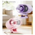 thumbnail image 4 of 2026 Car Clip on Air Conditioner Fan with Led Display, Portable Mini Cooling System for Auto Vehicle, Usb Rechargeable Battery Powered Gadget, 360° Rotation Adjustable 4 Speed Clip Fan (Purple), 4 of 6